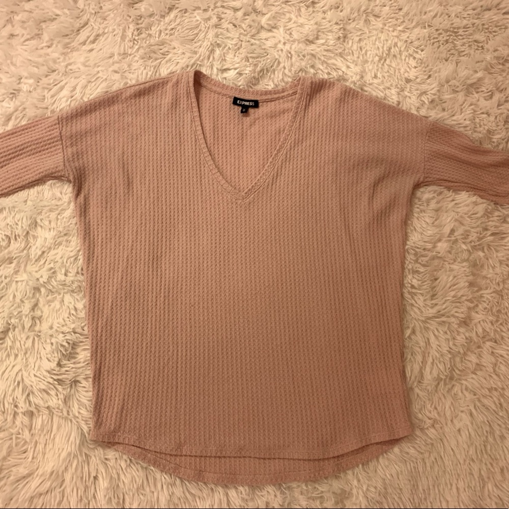 Express 3/4 Waffle Tee